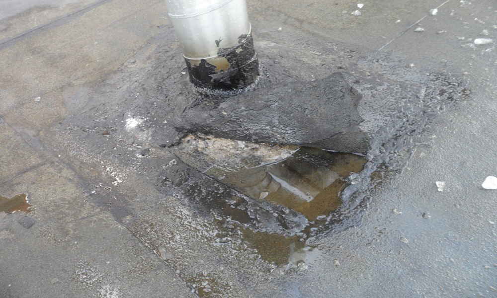 Устранение протечек кровли гидроизоляцией Ниппон Айс