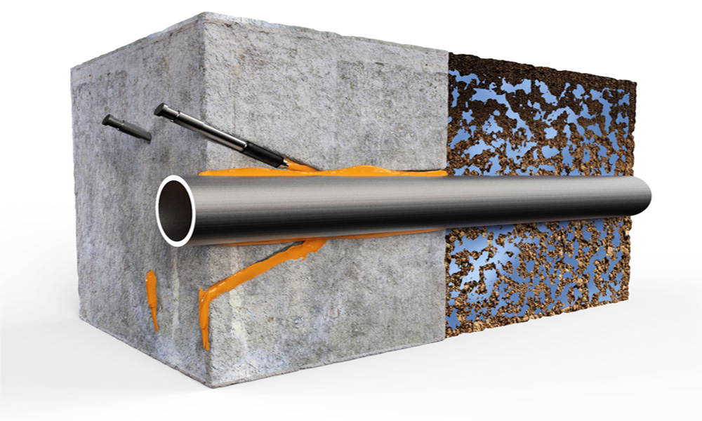 Инженерные коммуникации. Герметизация вводов Hyperdesmo.