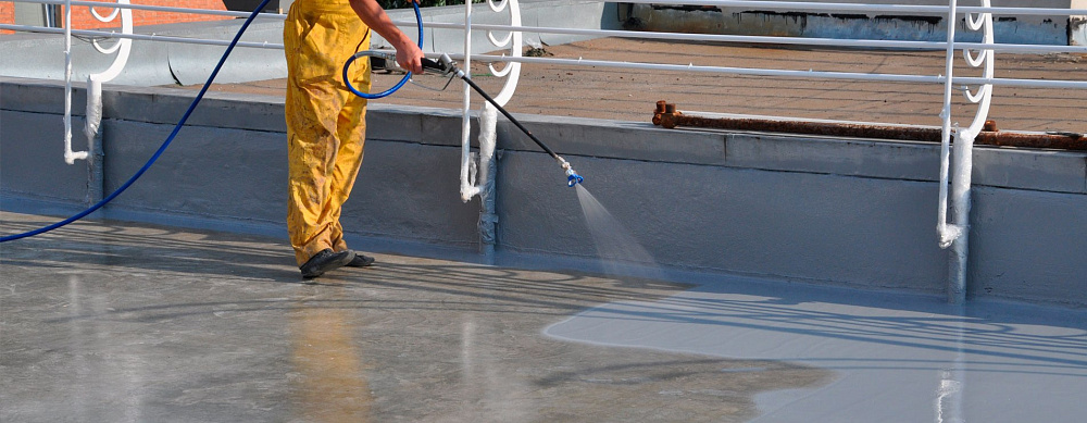 Гидроизоляция Бетонного пола с использованием гидроизоляции Гипердесмо.